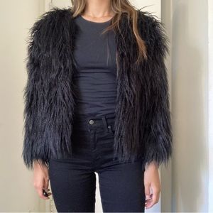 1. State Black Fur Jacket